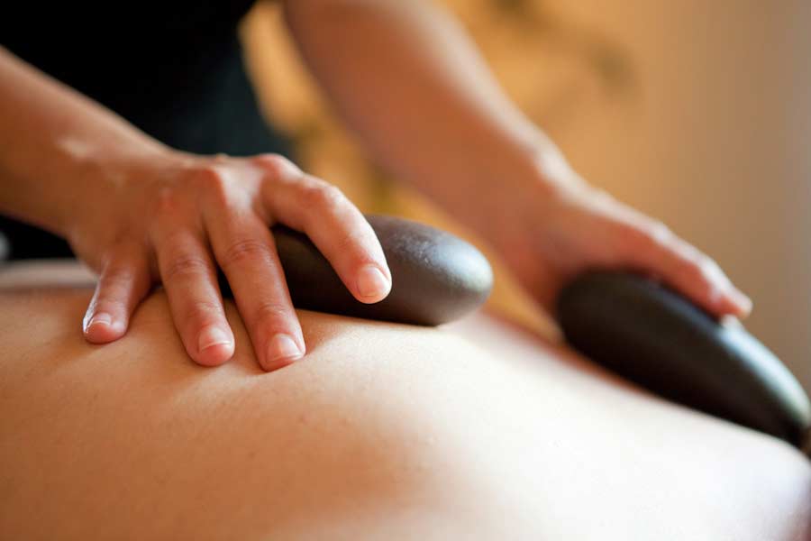 Hot stone massage service at home 